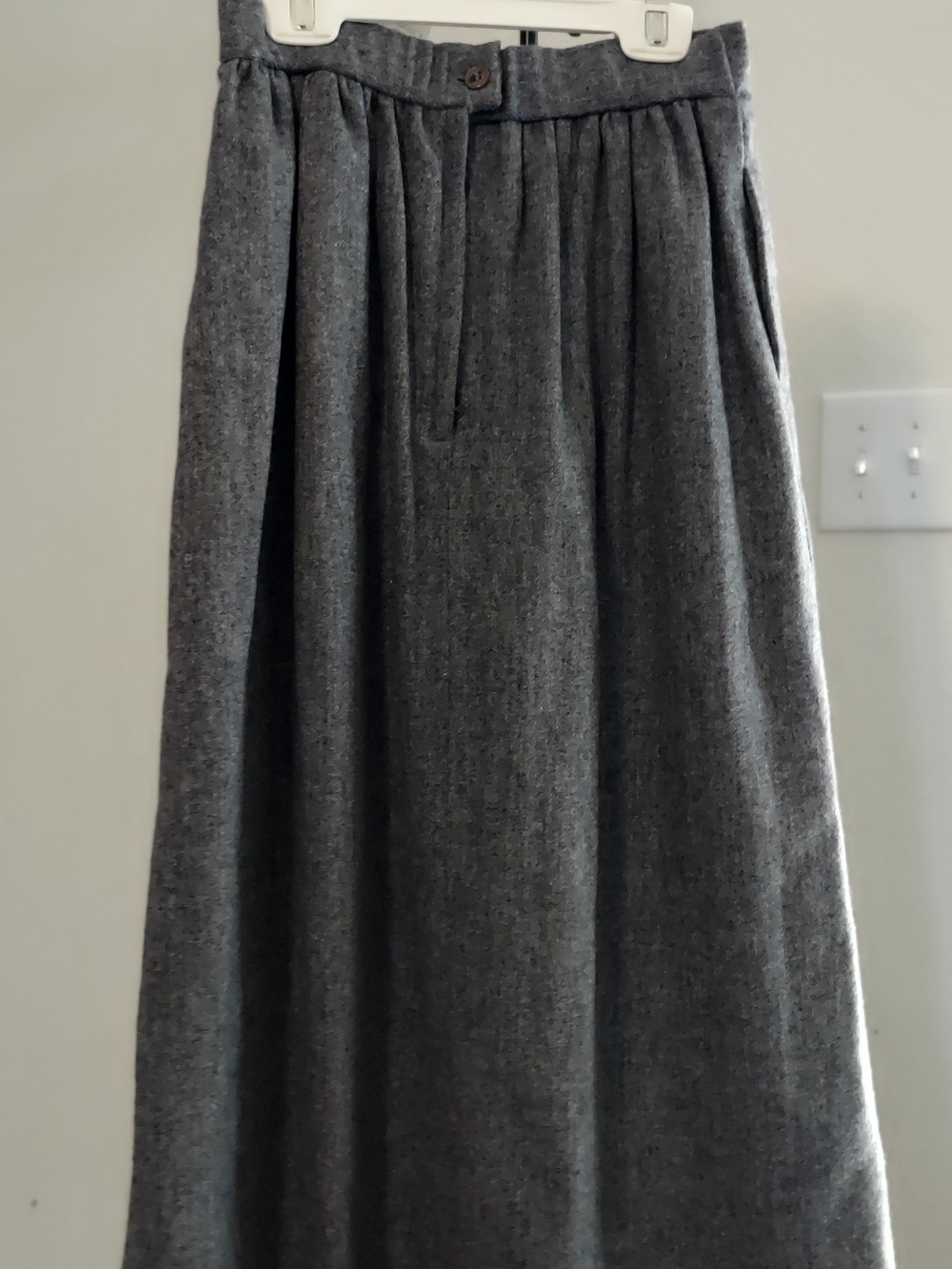 Koret Charcoal Gray Pleated Maxi Skirt